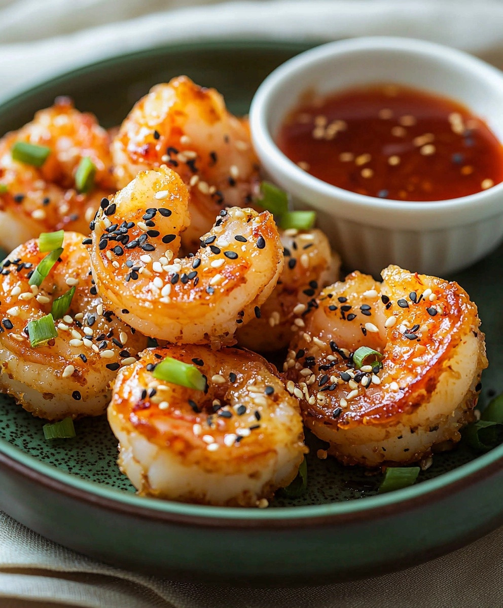 bouchées de crevettes sésame