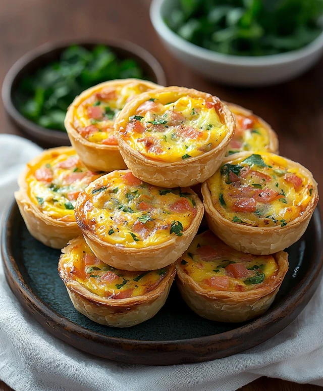 Mini quiches savoureuses