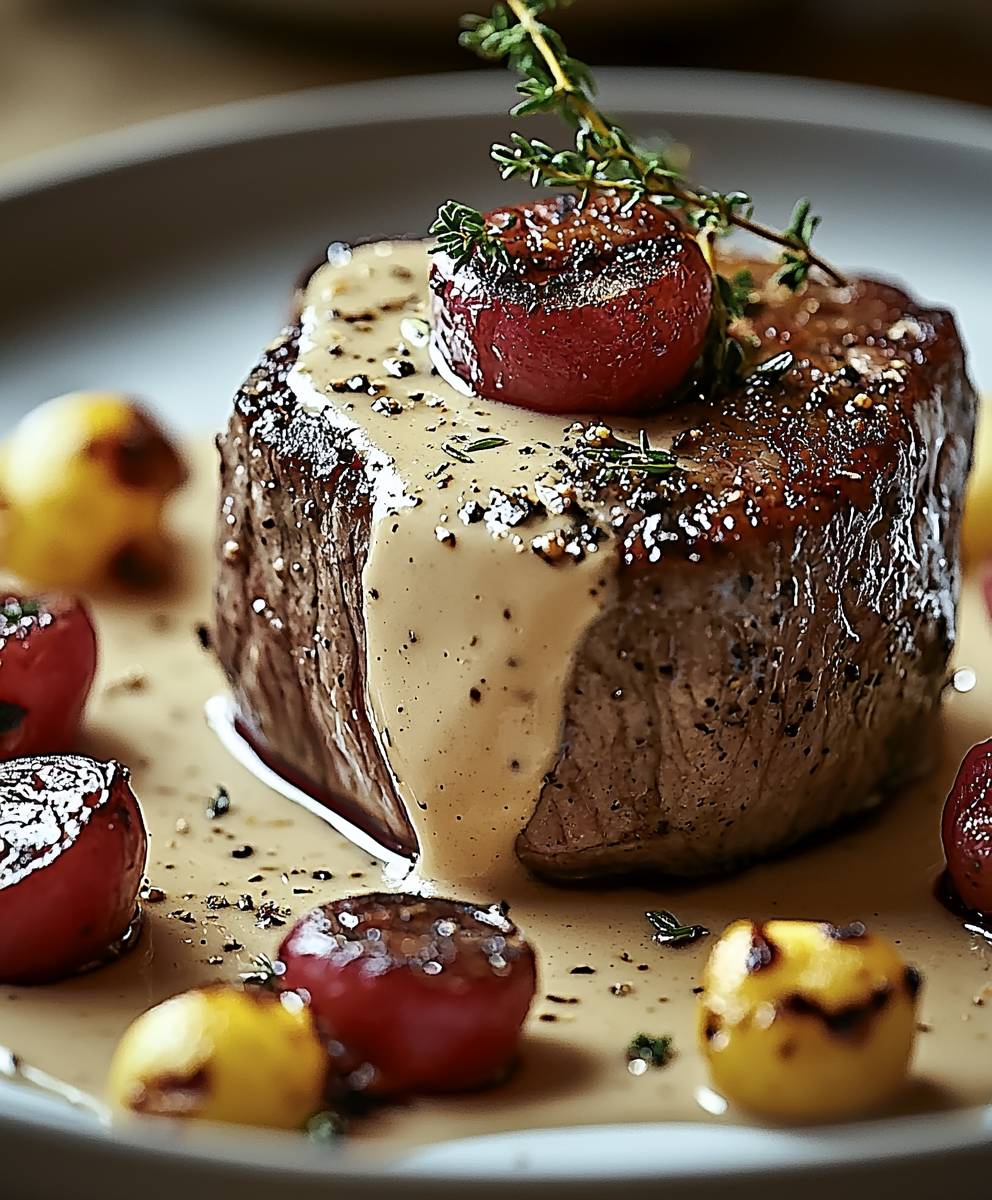 Filet mignon Boursin crème