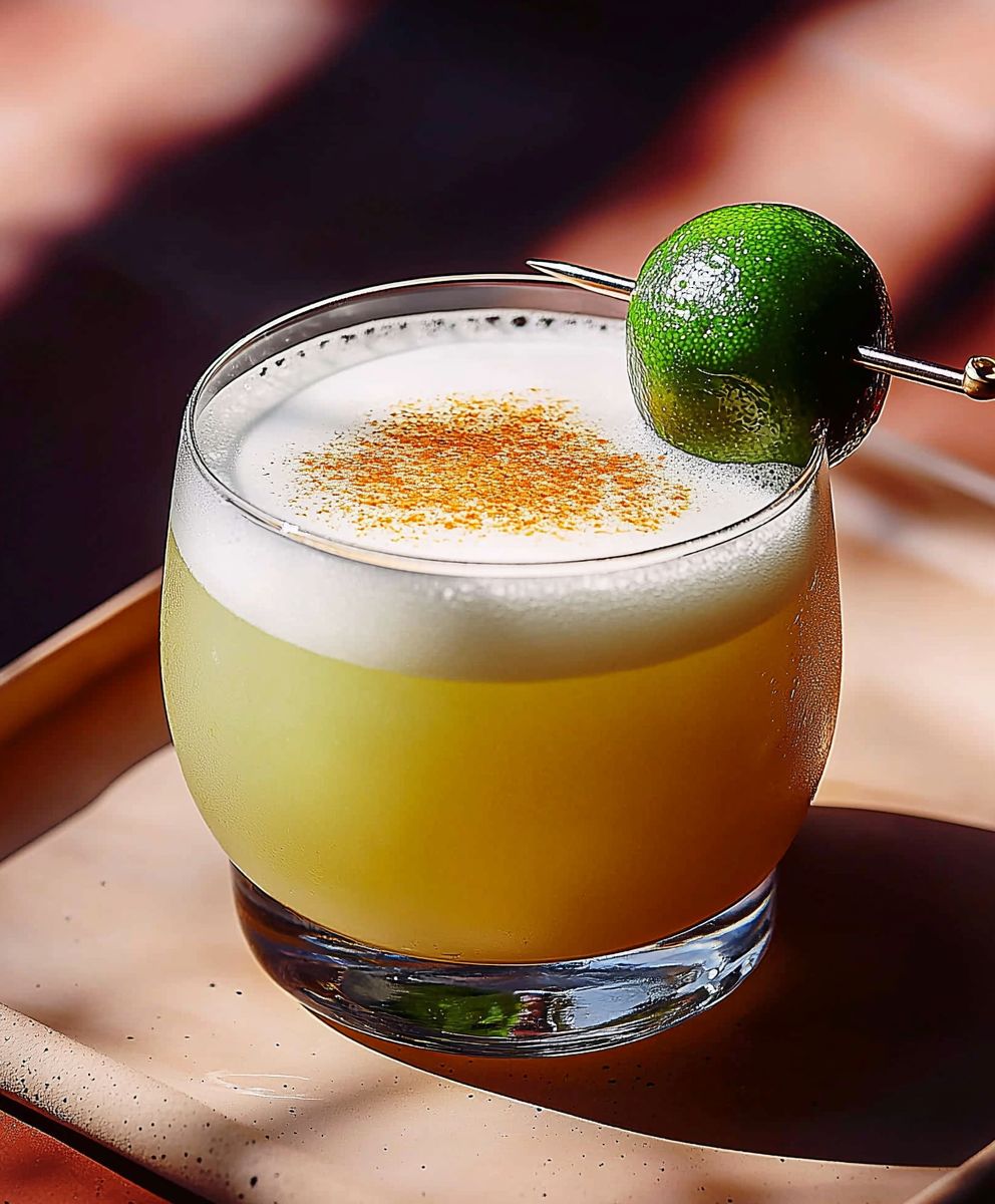 Cocktail aigre mezcal fumé