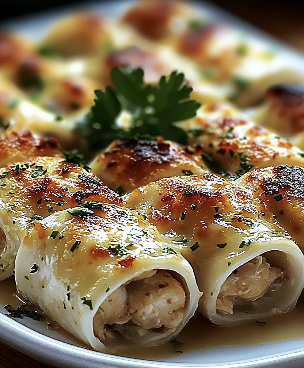 Rouleaux poulet sauce