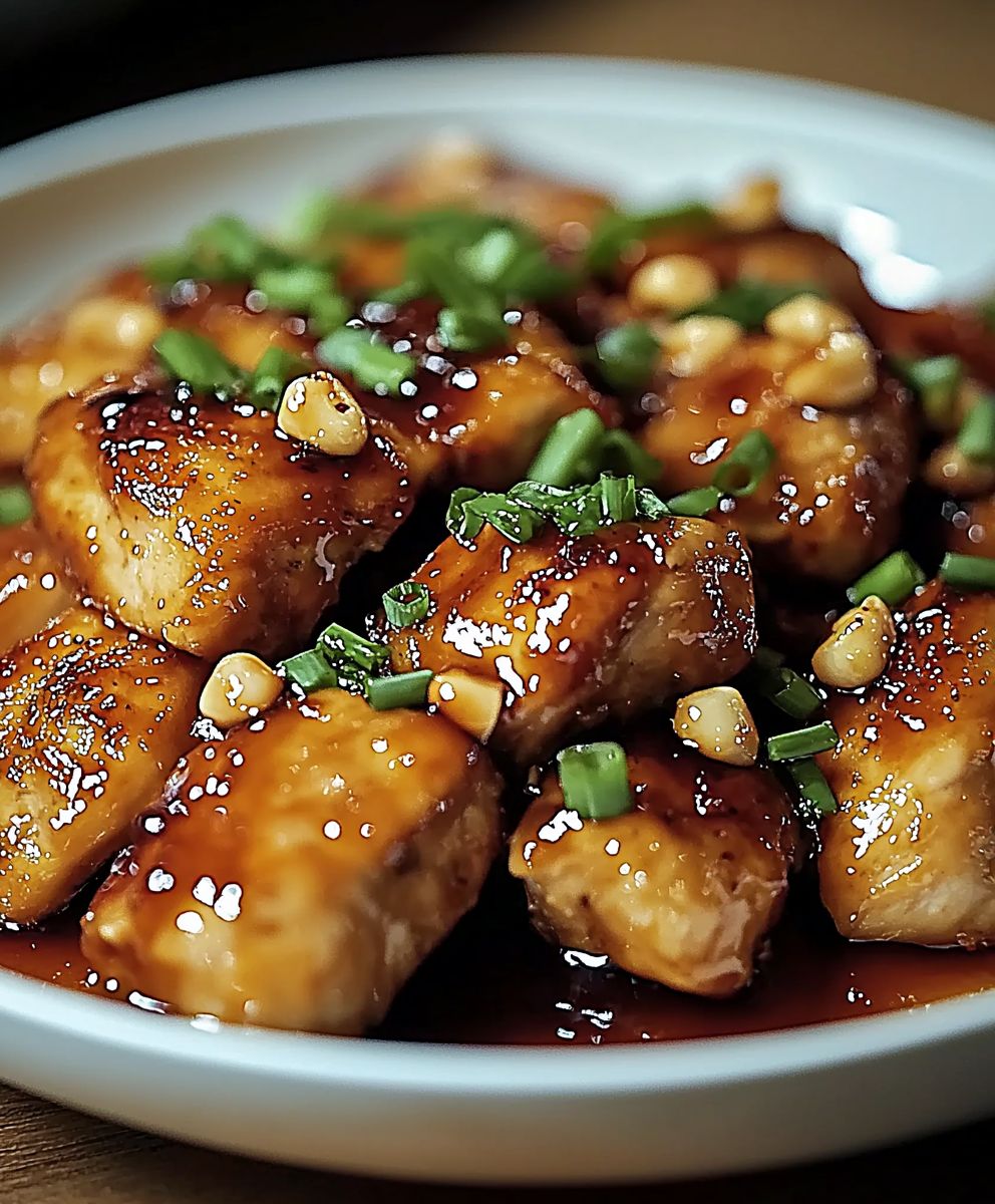 Poulet caramel ail