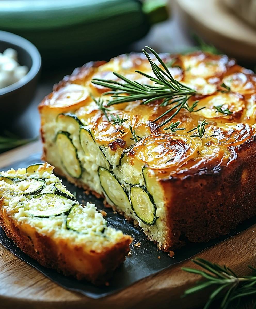 Cake moelleux courgettes chèvre