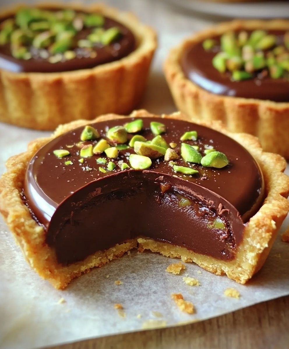 Tartelettes pistache chocolat