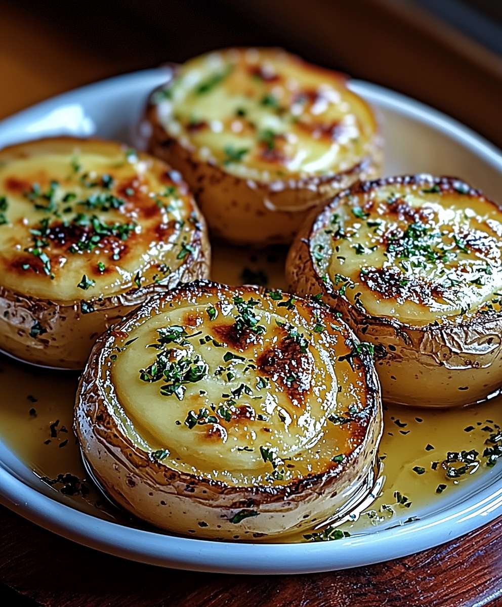 Pommes de terre ail beurre four