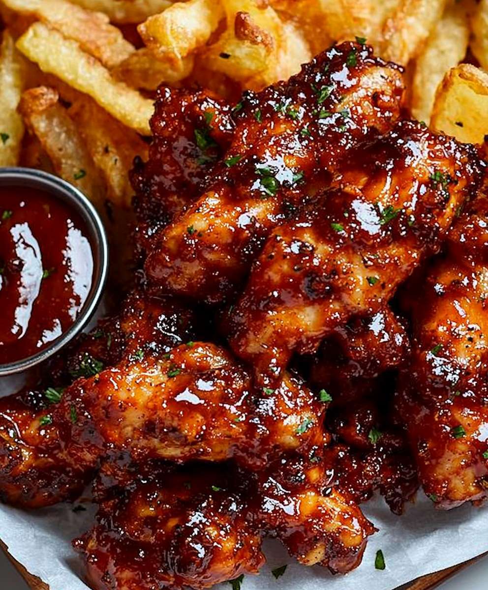 Chips de poulet au miel