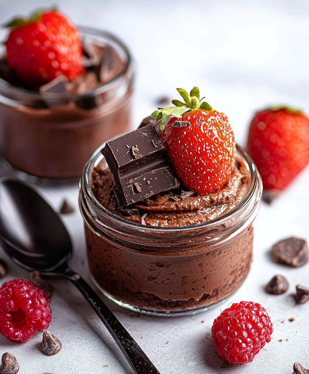 Mousse au chocolat sans oeufs