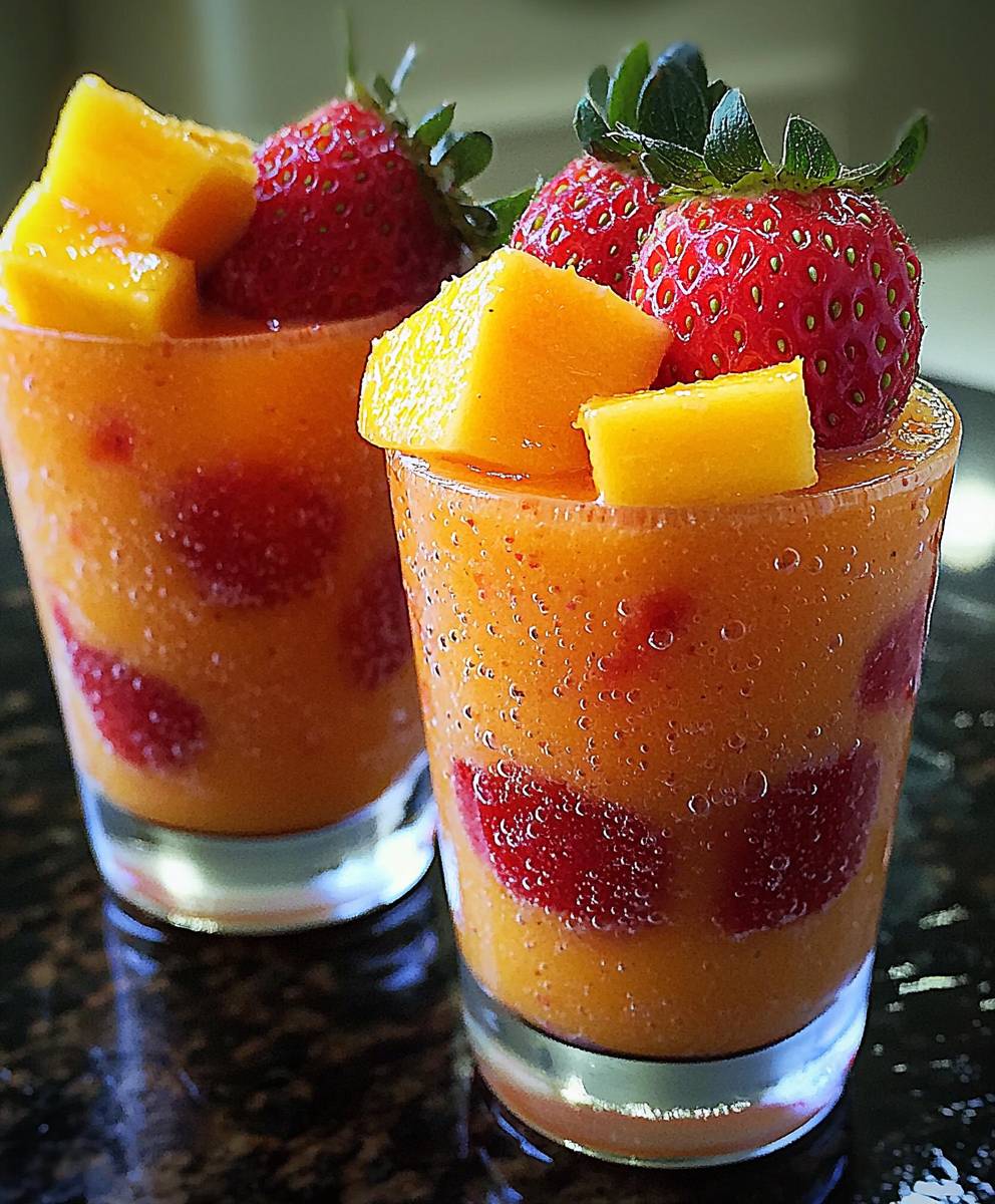 Panaché fraise mangue