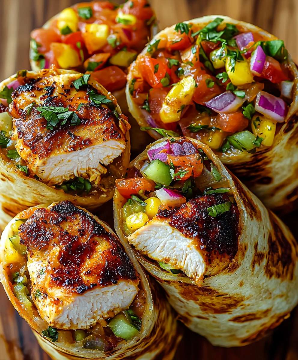 Wraps poulet sud ouest