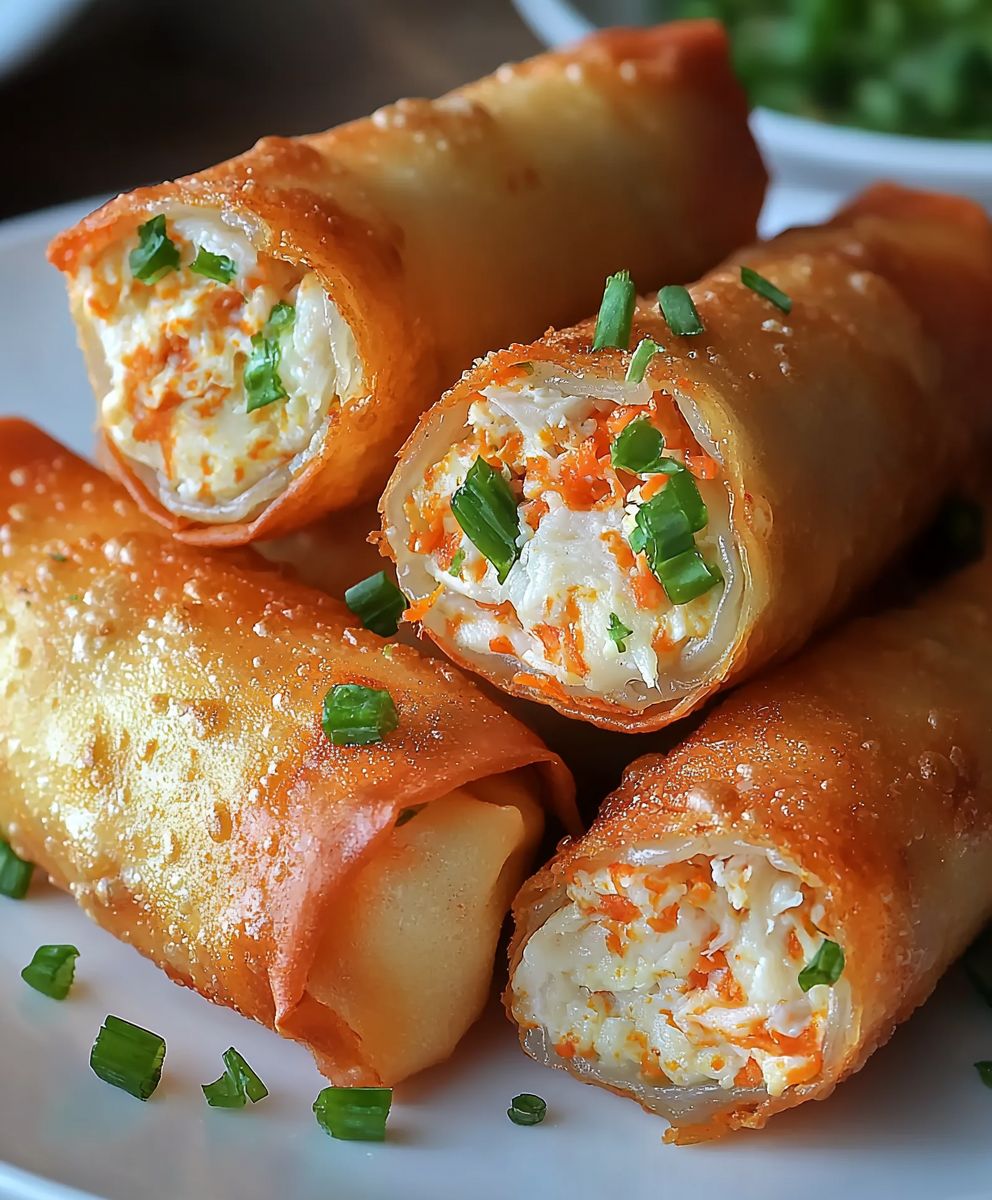 Rouleaux oeufs crabe Rangoon