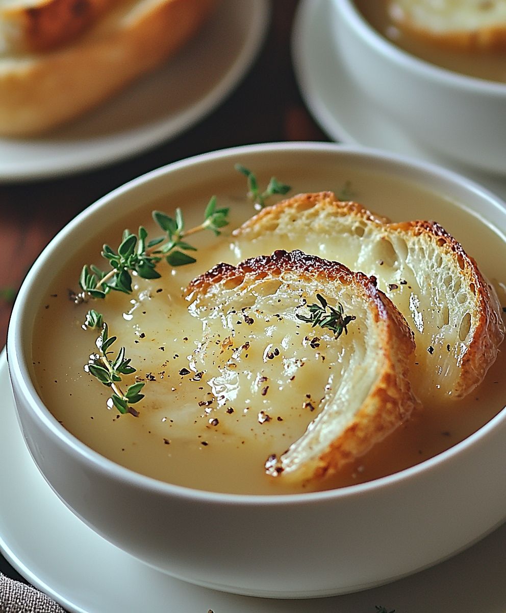 Soupe à l'oignon française facile