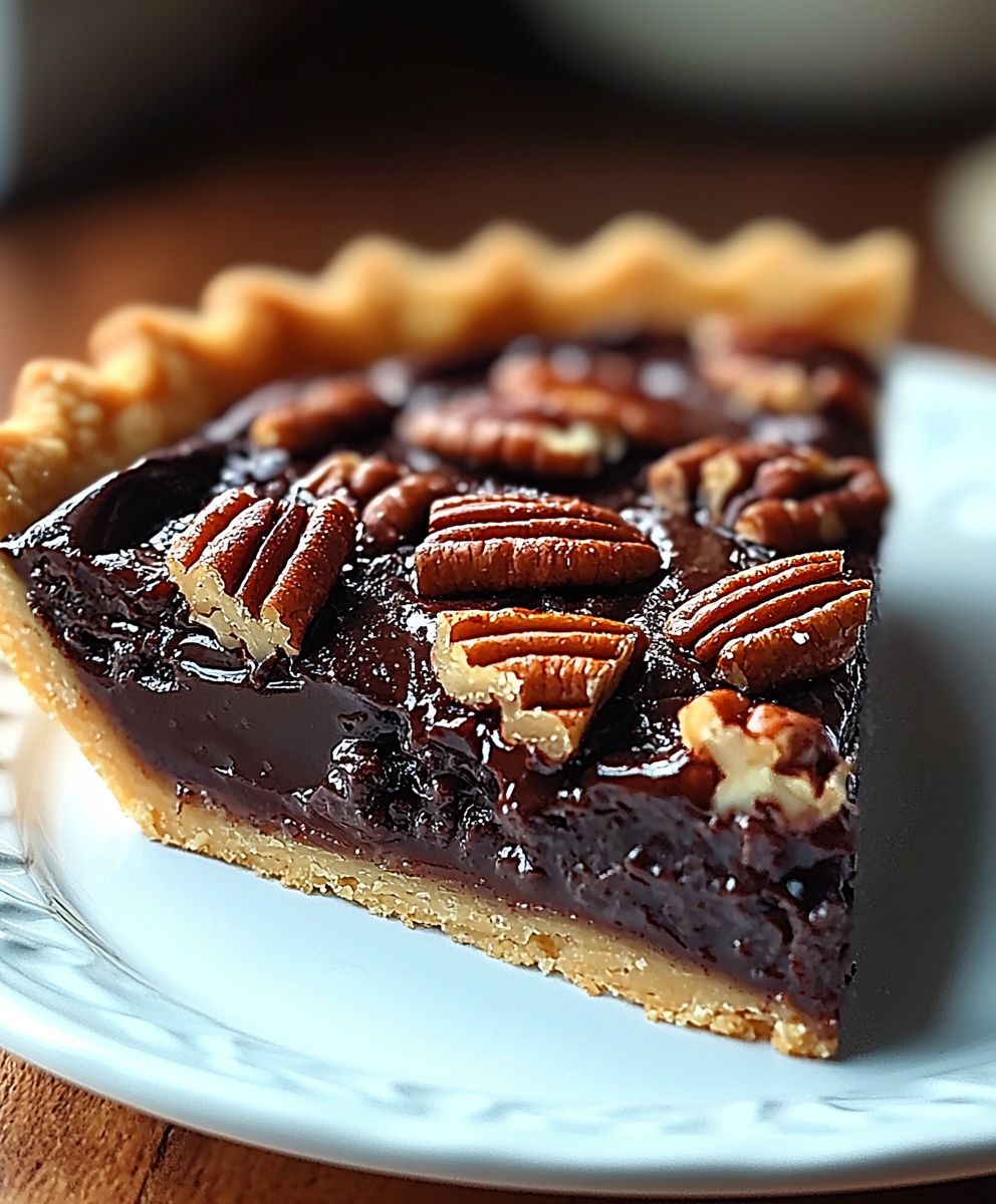 Tarte chocolat bourbon noix pécan