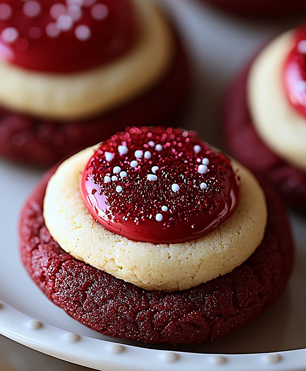 Biscuits velours rouge
