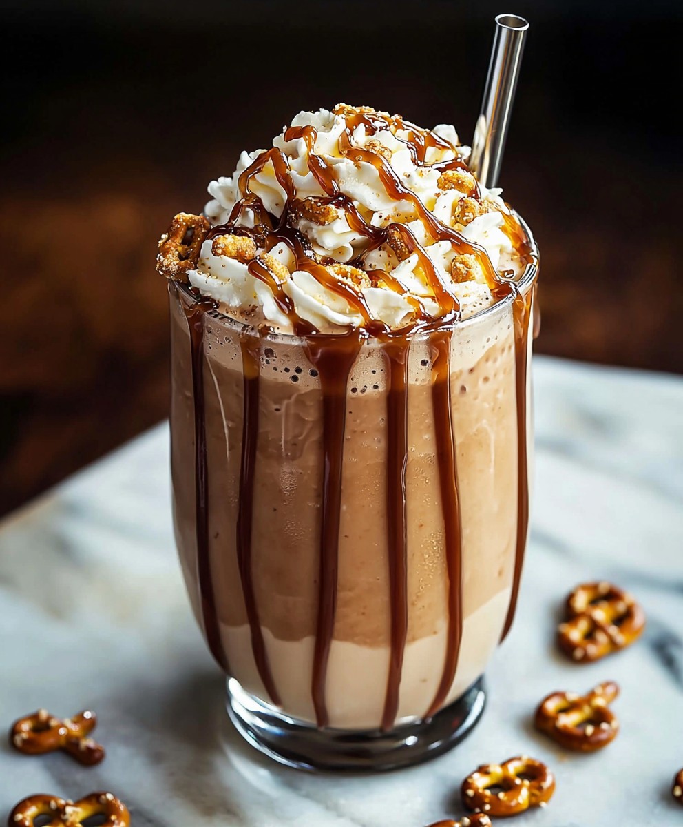 Frappe bretzel caramel salé