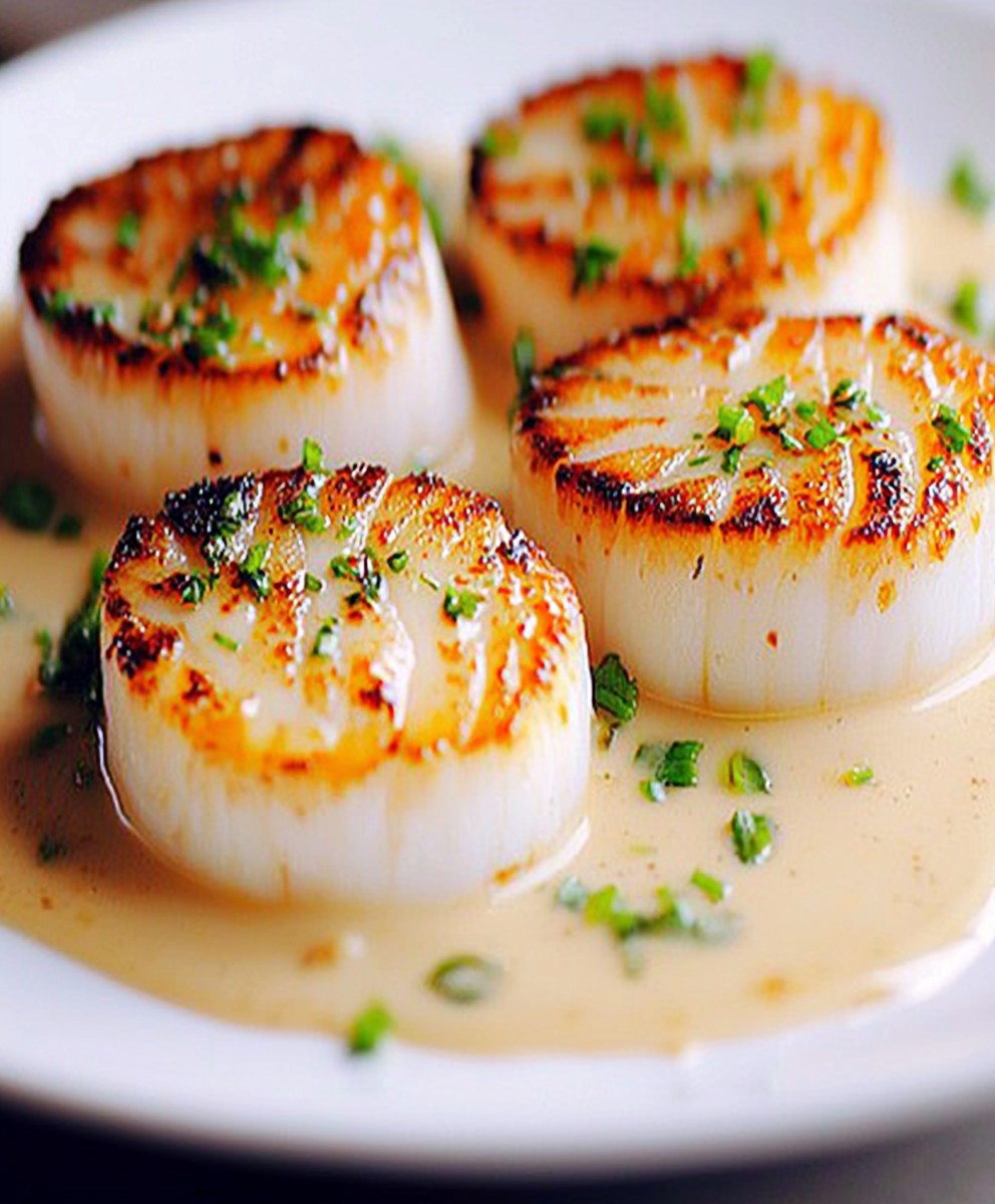 Coquilles Saint Jacques sauce crémeuse