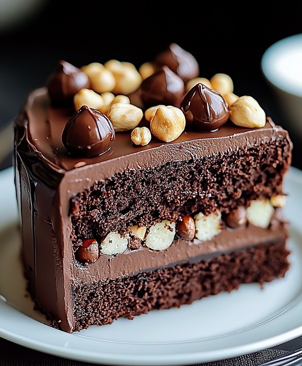 Cake moelleux chocolat noisettes