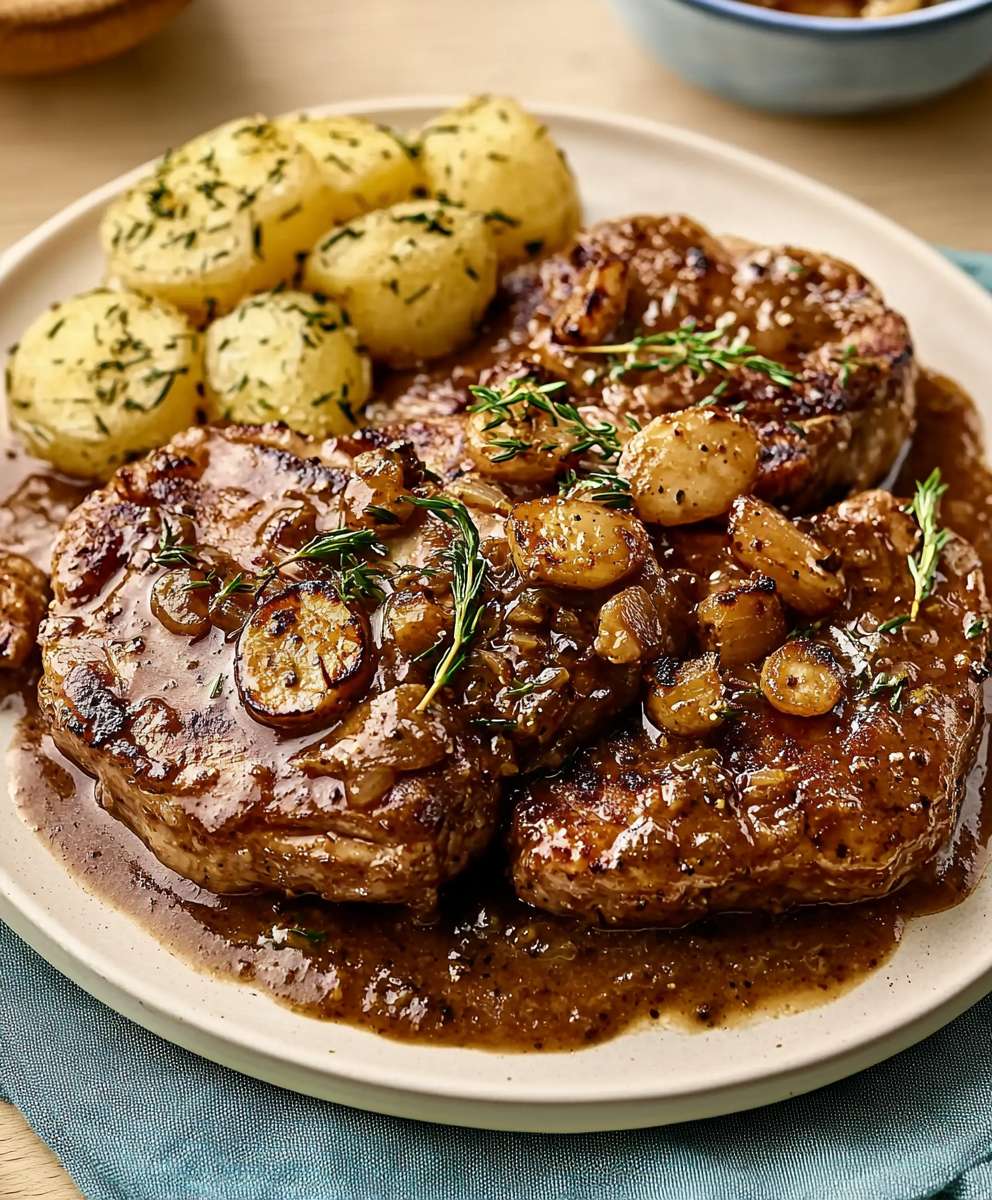 Côtelettes de porc mijoteuse