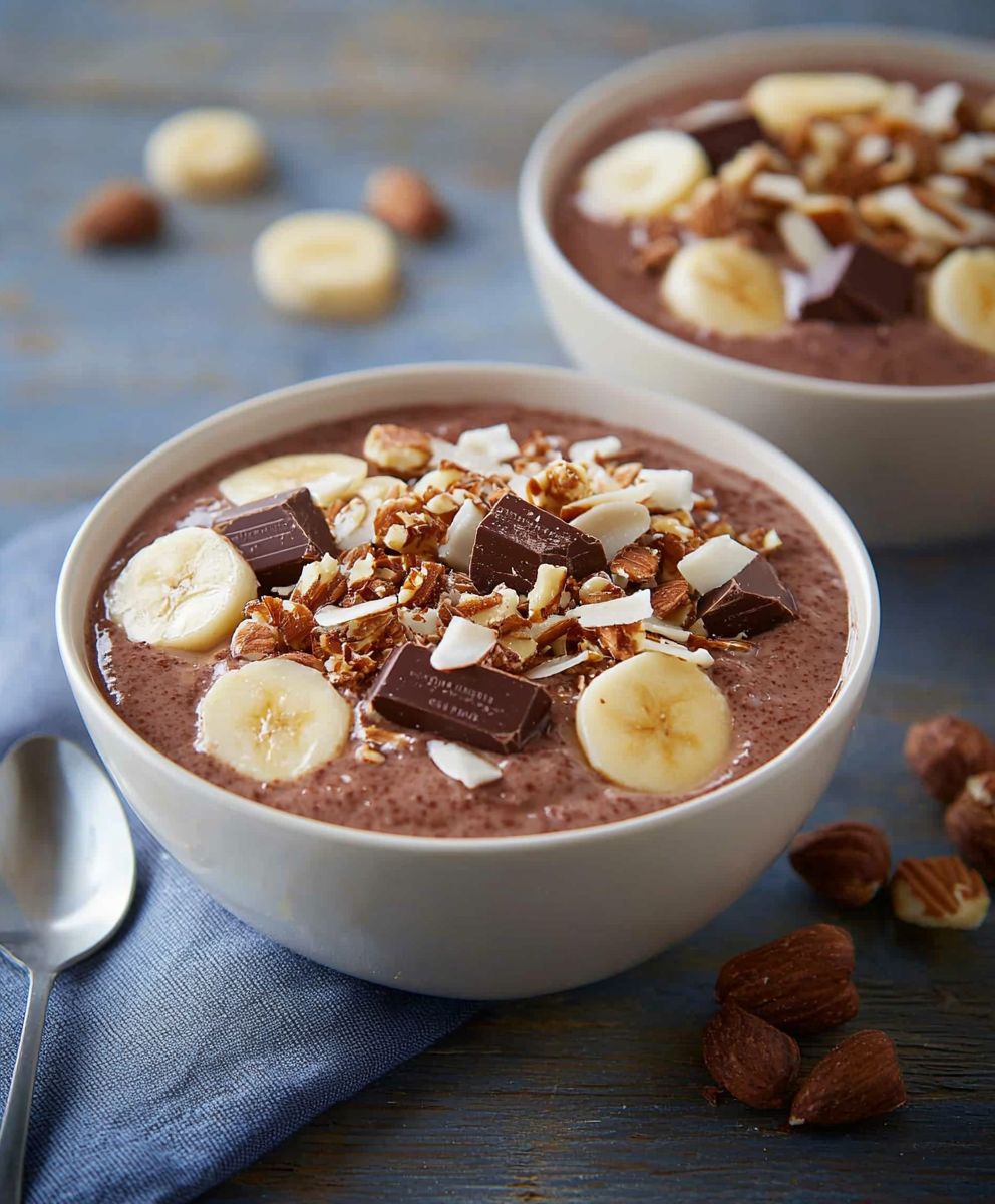 Smoothie chocolat noix de coco