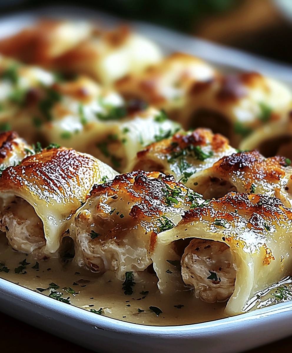 Rouleaux poulet sauce