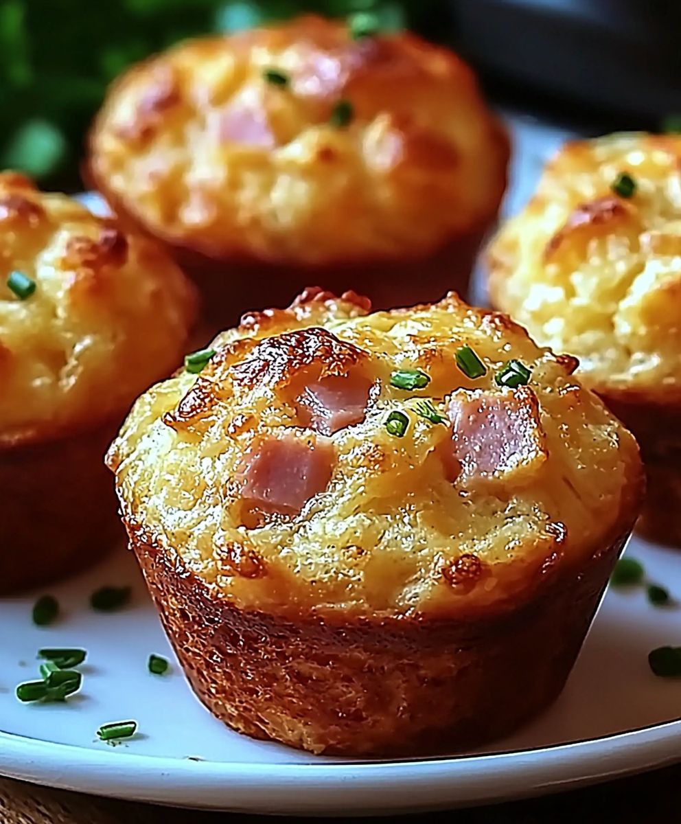 Muffins jambon fromage moelleux