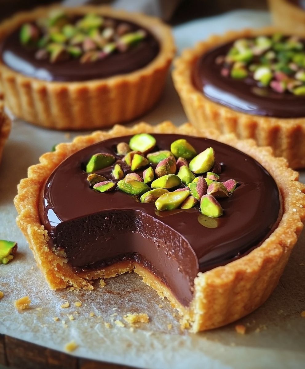 Tartelettes pistache chocolat
