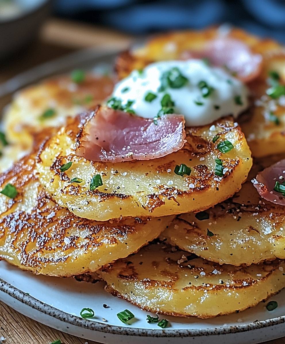 Galette pommes de terre raclette jambon