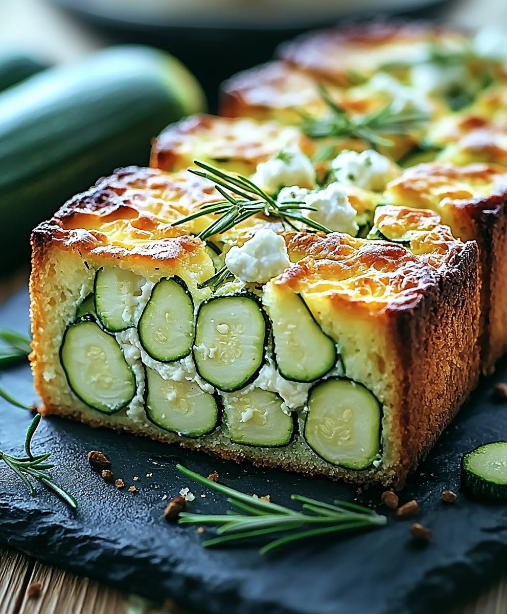 Cake moelleux courgettes chèvre