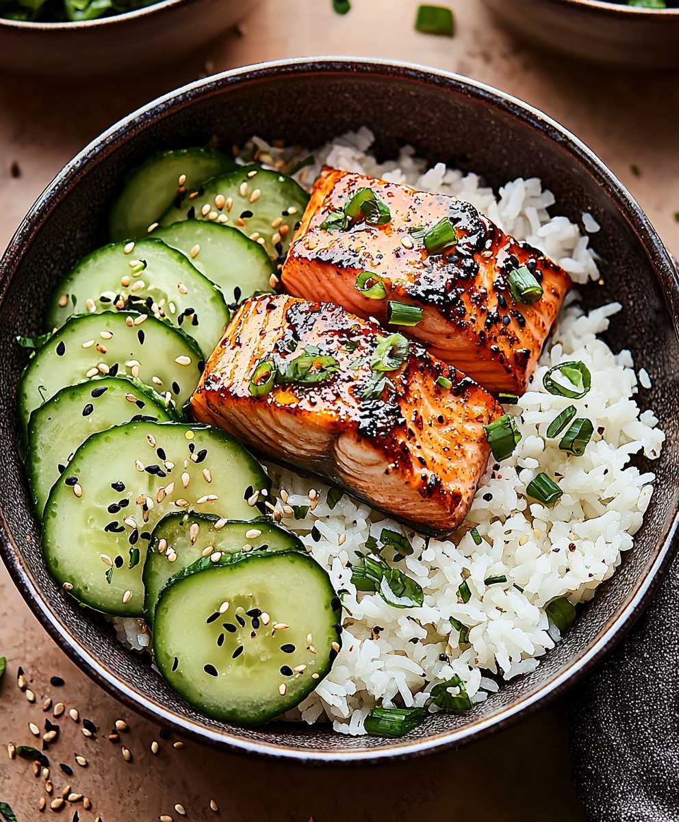 Bol riz saumon miso