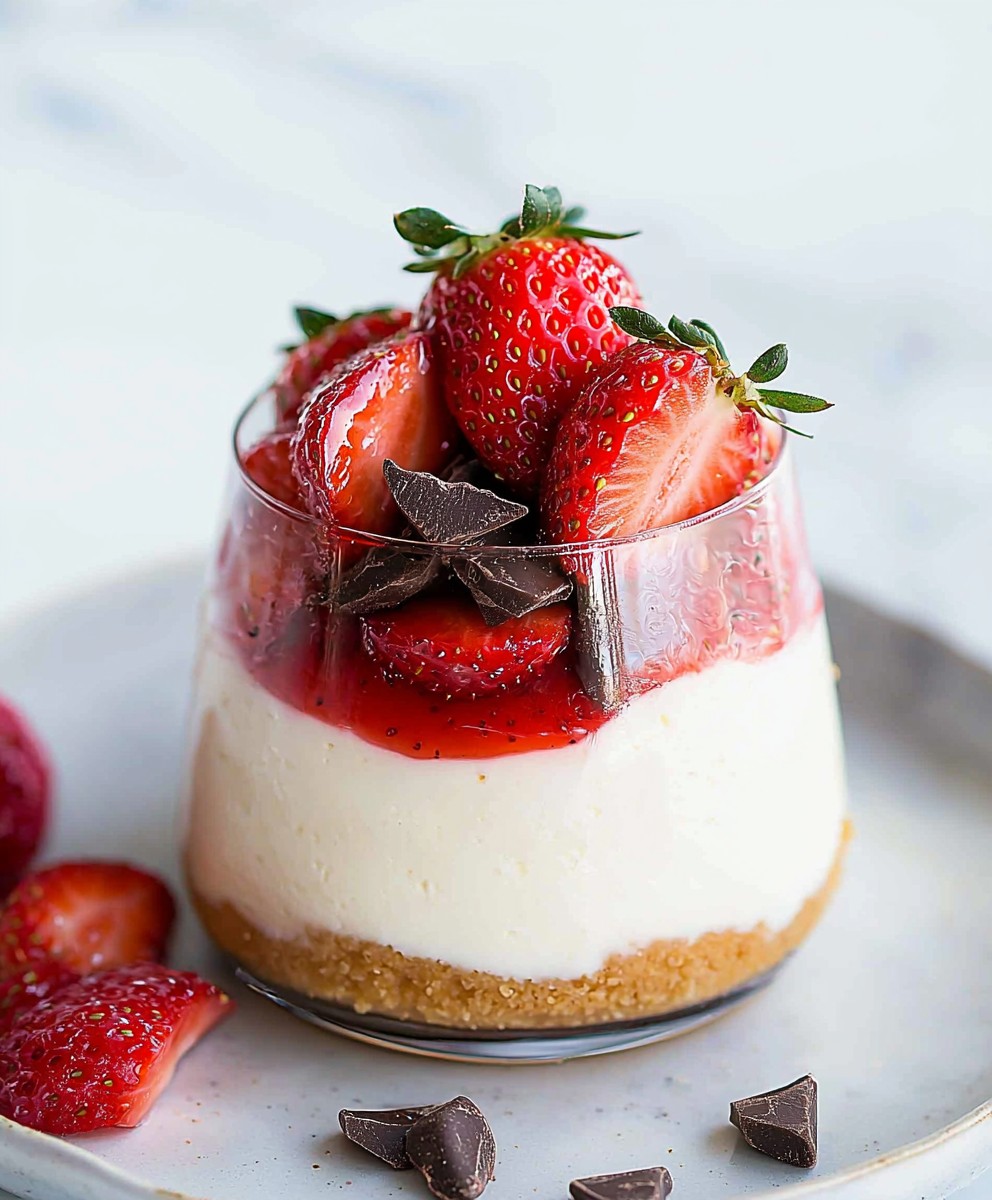Cheesecake chocolat blanc fraises
