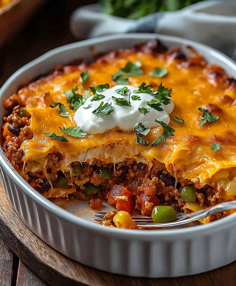 Casserole tortillas mexicaines