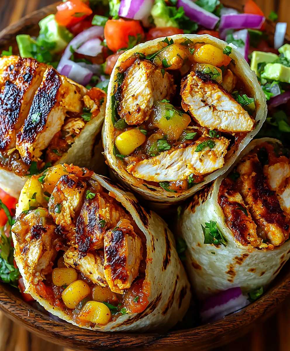 Wraps poulet sud ouest