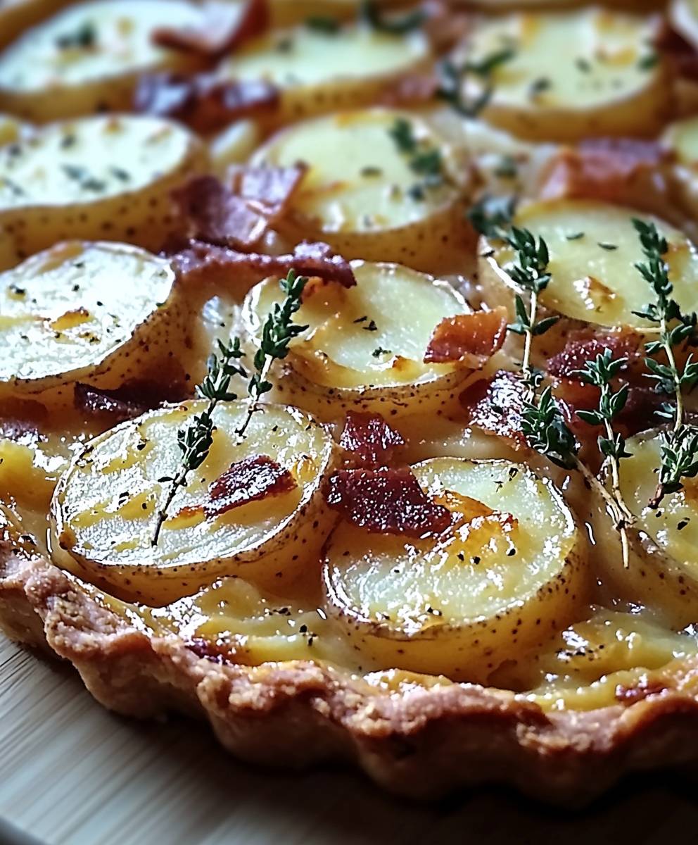 Tarte rustique pommes de terre reblochon