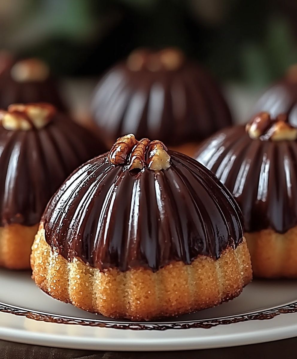 Madeleines chocolat noisette