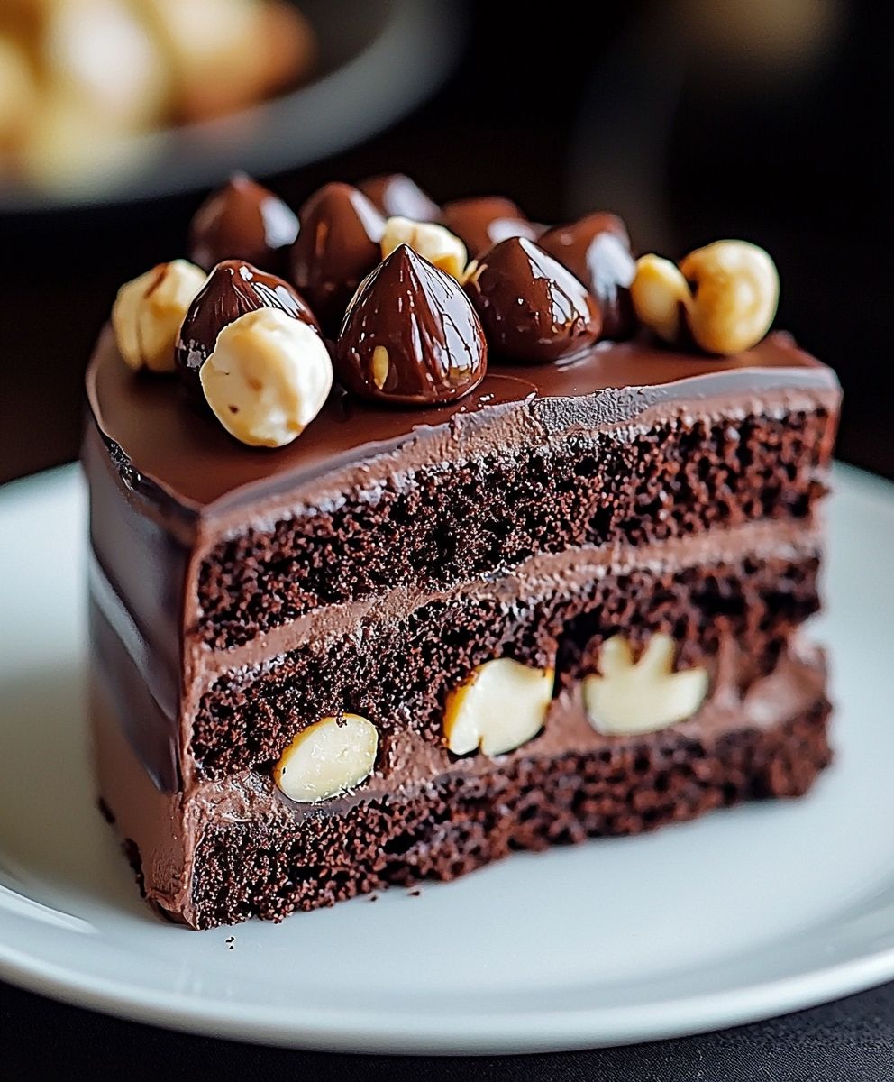 Cake moelleux chocolat noisettes