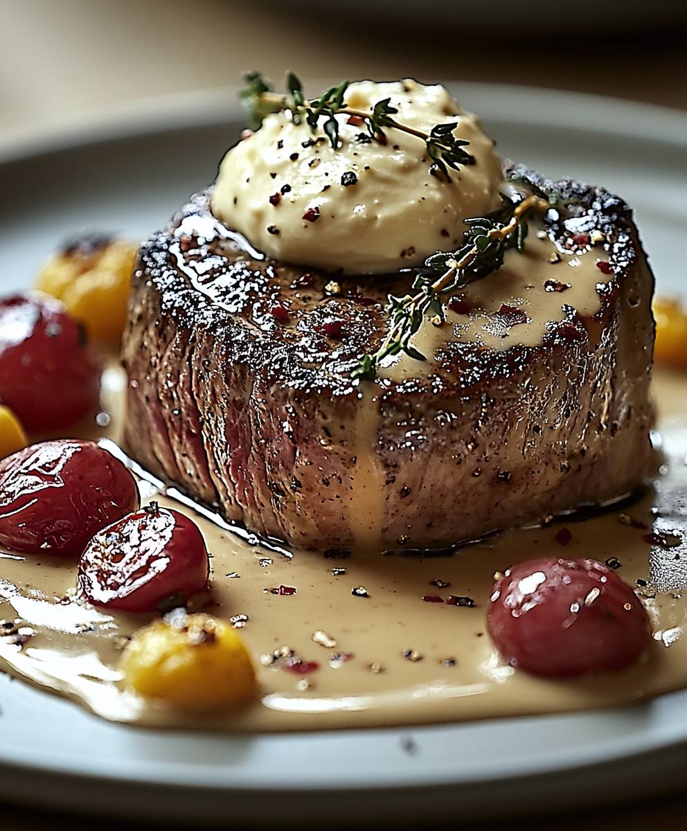 Filet mignon Boursin crème