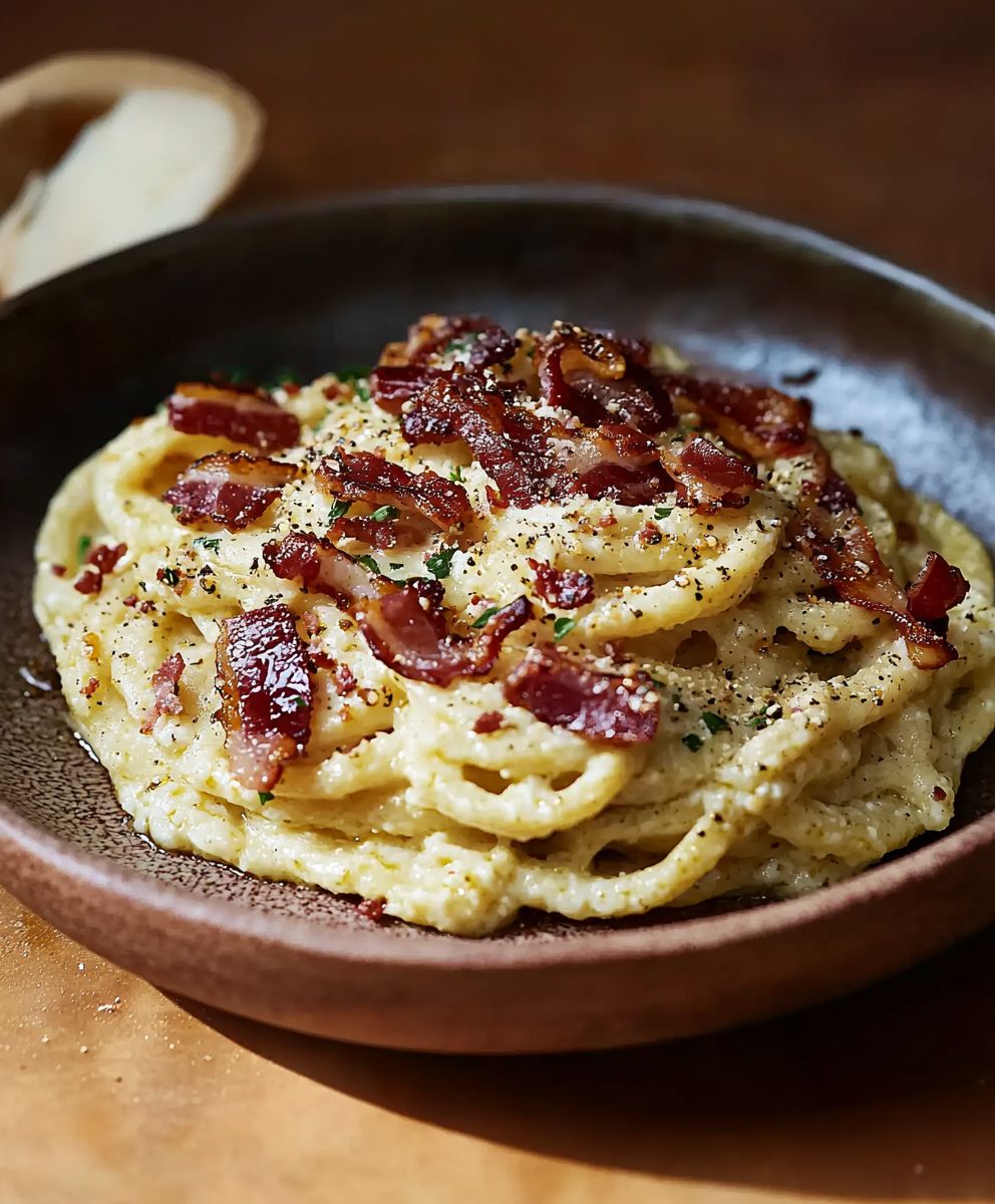 Cacio e Pepe au bacon