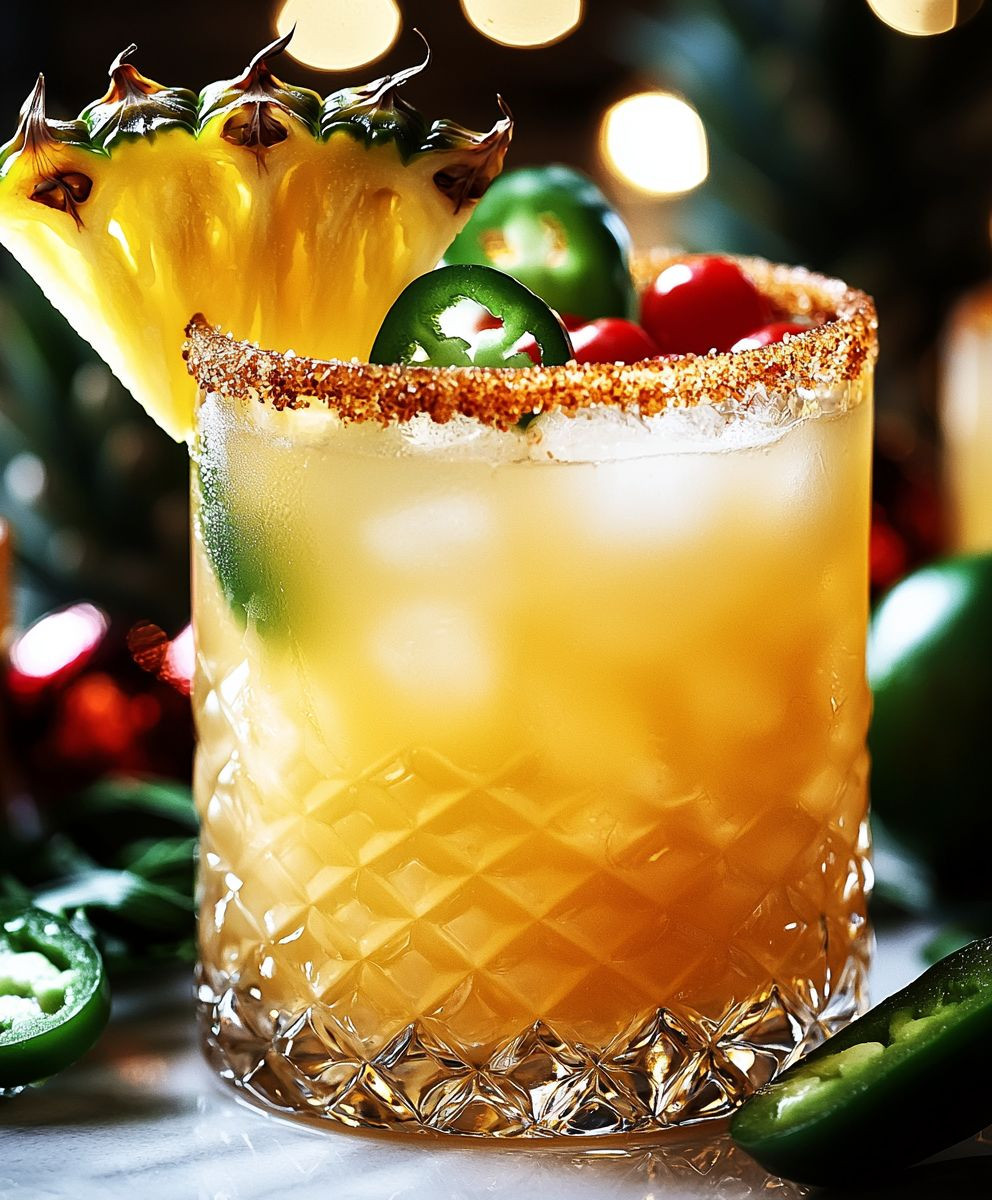 Mocktail Noël Ananas Jalapeño