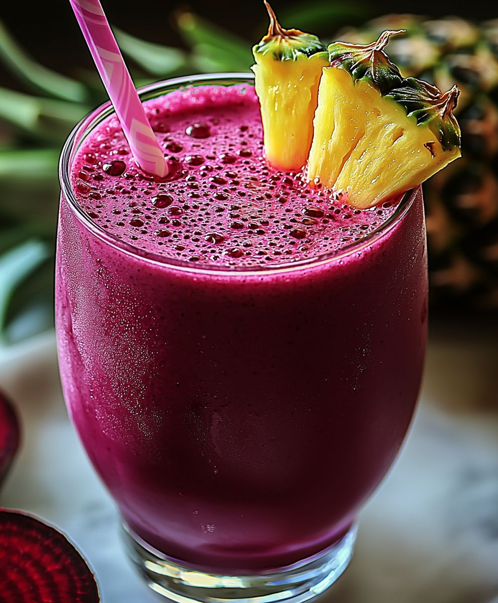 Jus de betterave et ananas