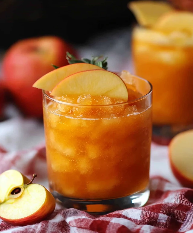Slushie au cidre de pomme