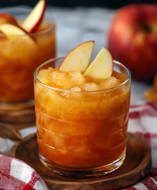 Slushie au cidre de pomme