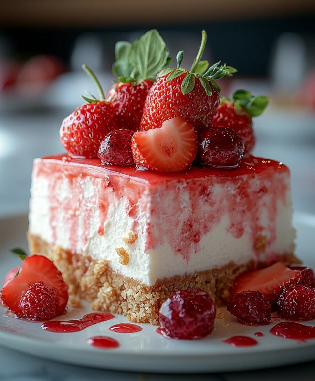 cheesecake croquant fraises