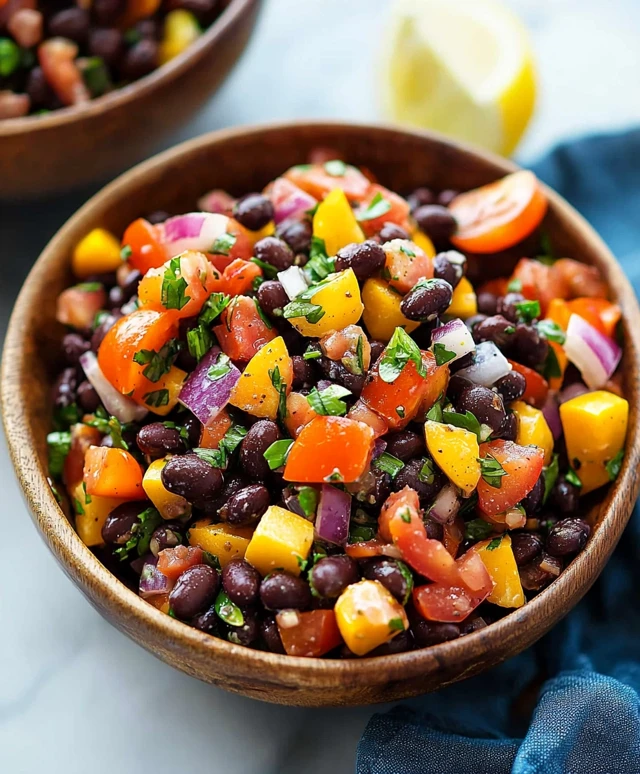 Salade de haricots noirs