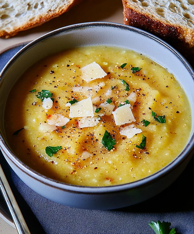 soupe chou-fleur parmesan