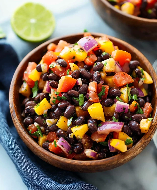 Salade de haricots noirs