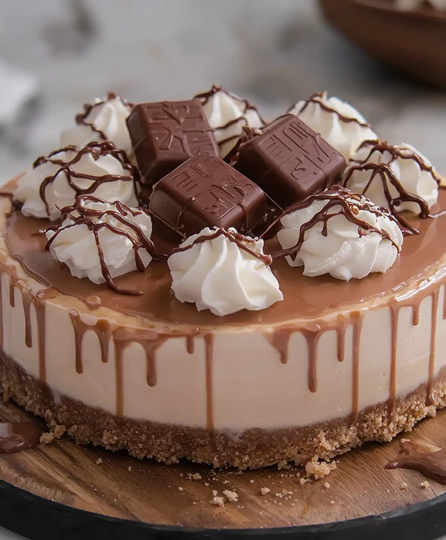 Cheesecake Kinder Bueno sans cuisson
