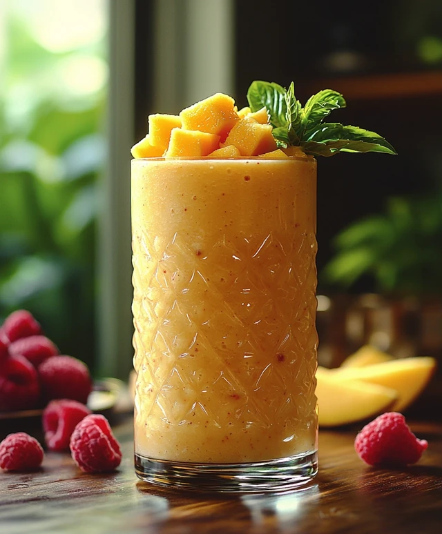Smoothie mangue piña colada