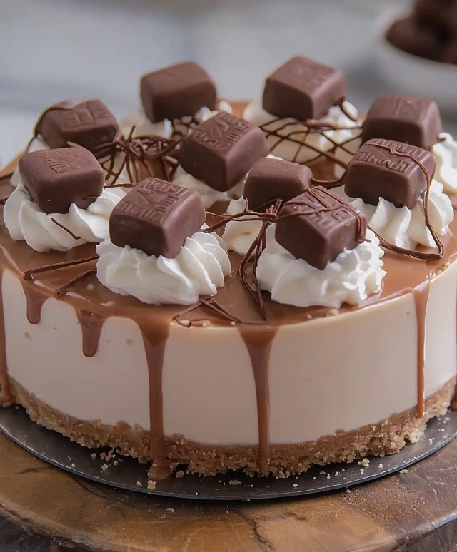 Cheesecake Kinder Bueno sans cuisson