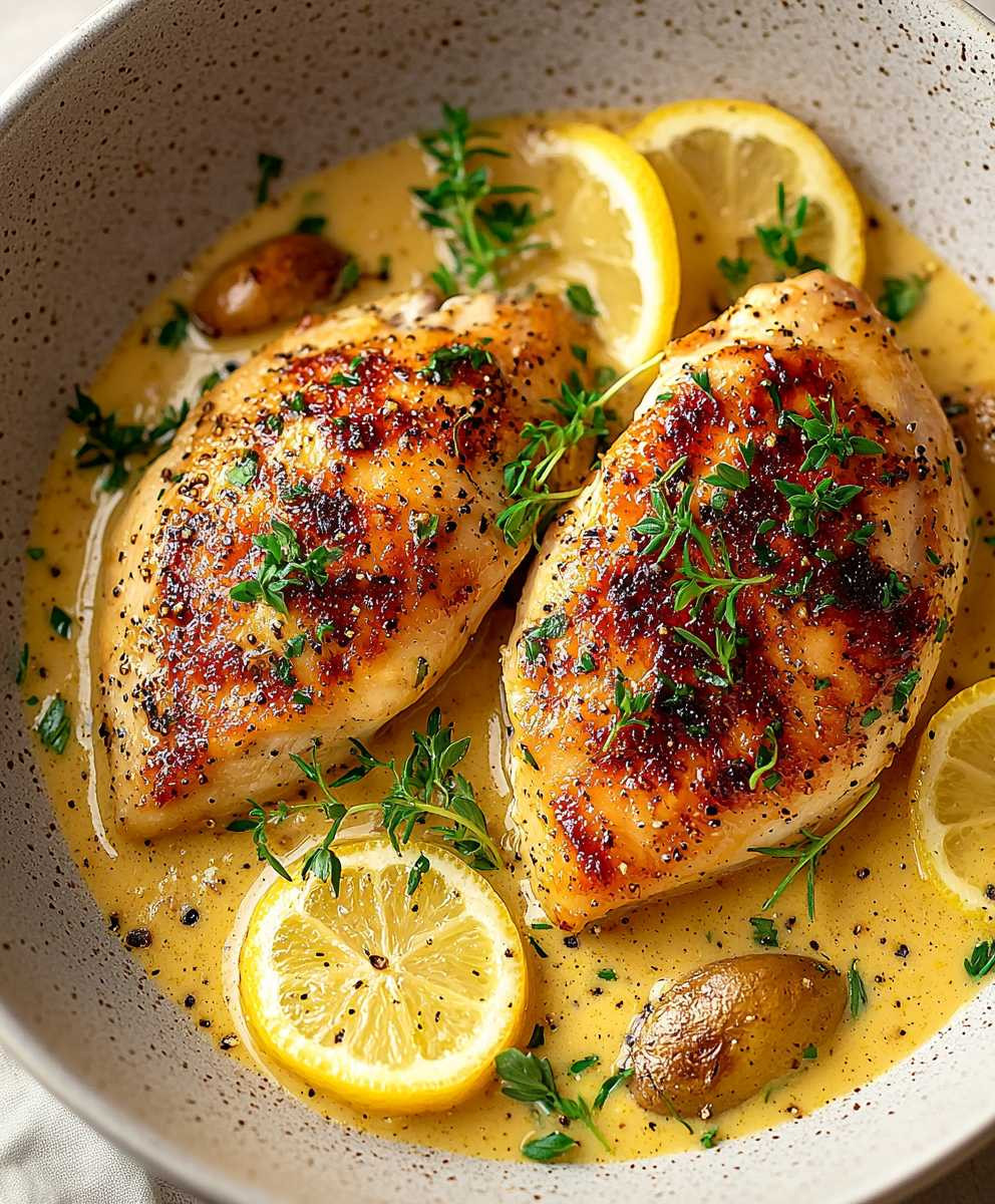 Blancs de poulet moutarde