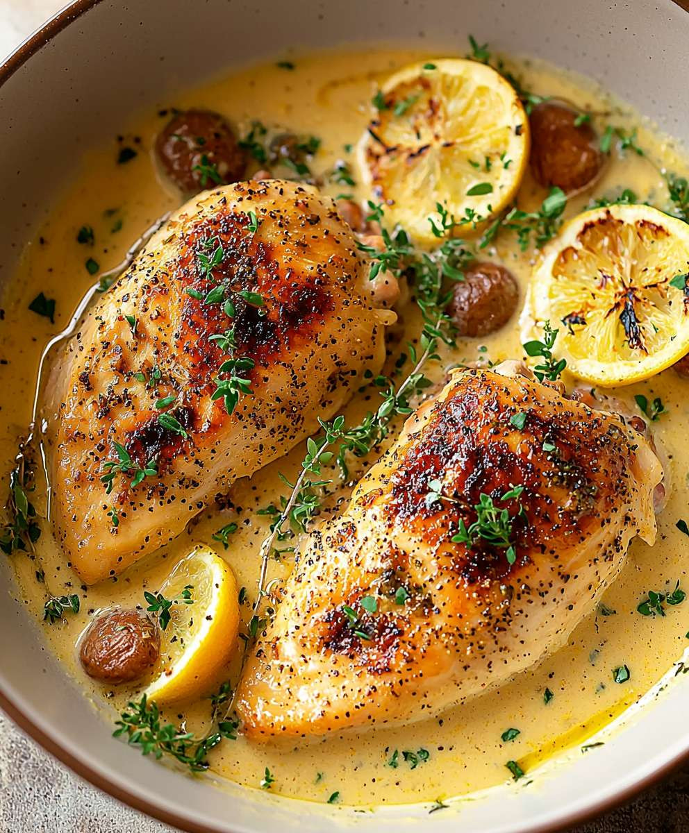 Blancs de poulet moutarde