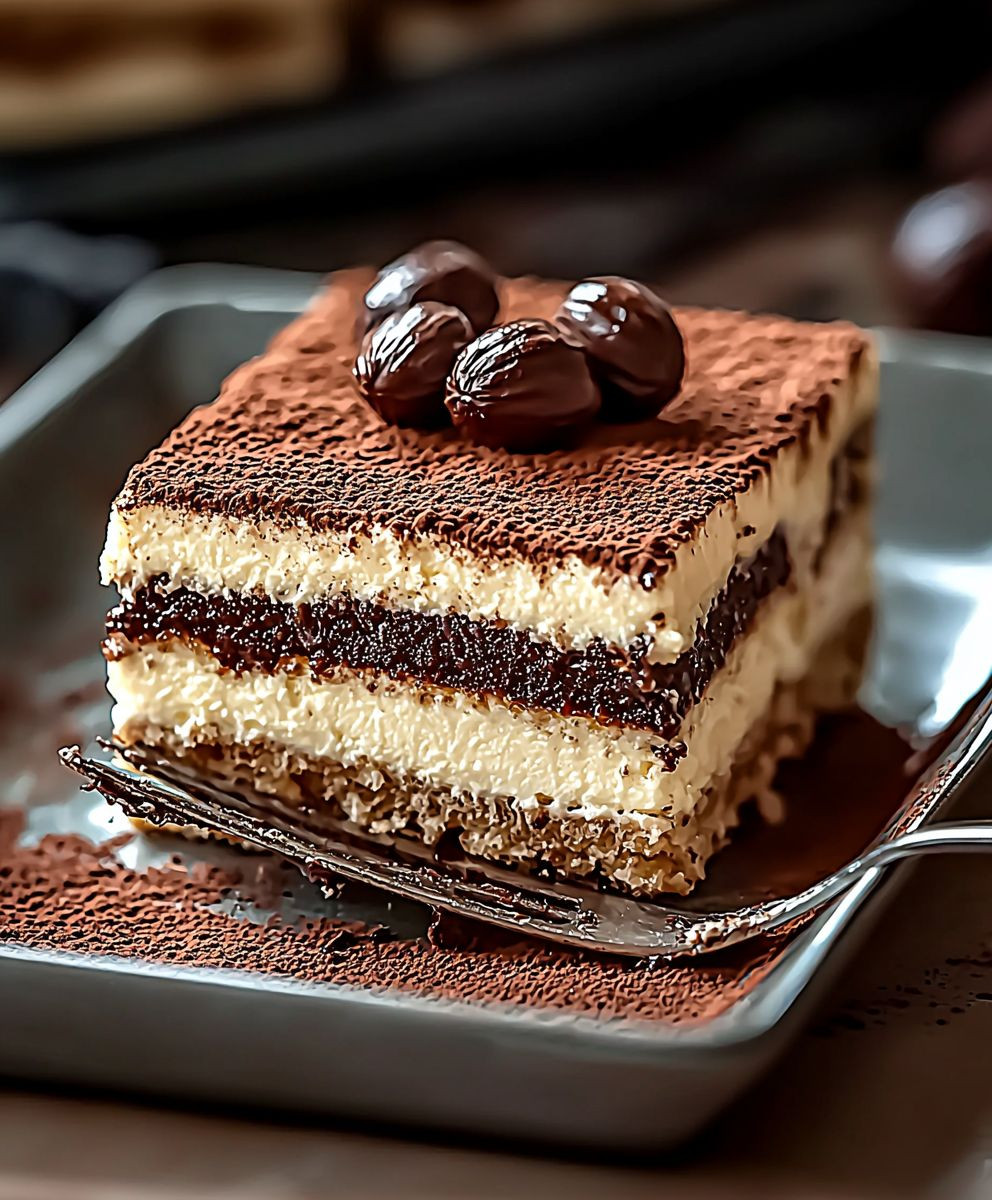 Tiramisu chocolat praliné noisettes